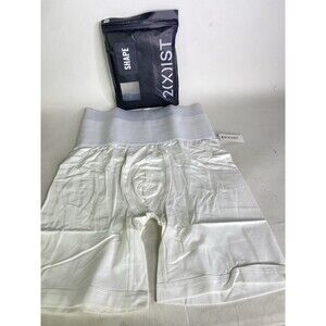 2XIST Shapewear Shape Form Slimming Boxer Brief White Underwear Mens Size L